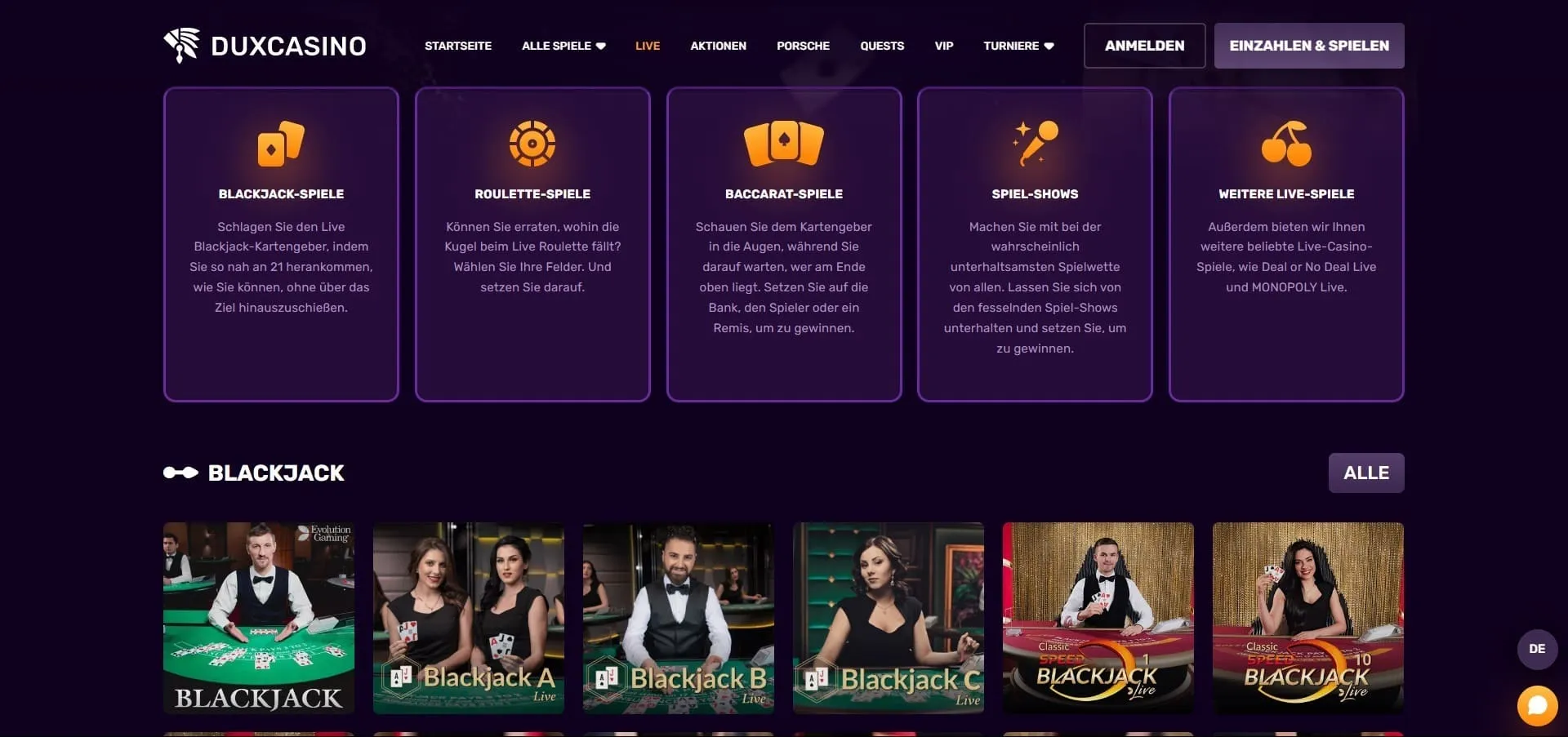 Mobiele Dux Casino app voor spelen onderweg image 3